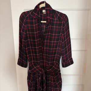 L’Agence silk plaid dress size 2